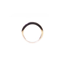 Load image into Gallery viewer, Baguette 18K/750 rose gold set with natural sapphire ring