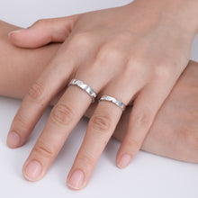 Load image into Gallery viewer, "Couple Ring" 18K "Love Eternal" Couple Diamond Ring CNC Version