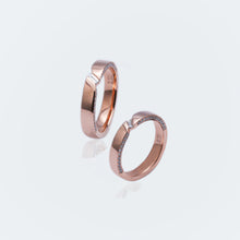 Load image into Gallery viewer, "Couple Ring" 18K "Love Eternal" Couple Diamond Ring CNC Version
