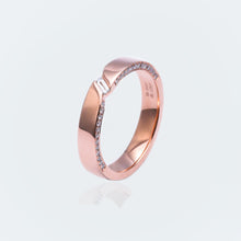 Load image into Gallery viewer, "Couple Ring" 18K "Love Eternal" Couple Diamond Ring CNC Version