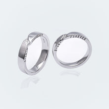 Load image into Gallery viewer, "Couple Ring" 18K "Love Eternal" Couple Diamond Ring CNC Version