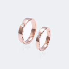 Load image into Gallery viewer, "Couple Ring" 18K "Love Eternal" Couple Diamond Ring CNC Version