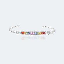 Load image into Gallery viewer, "Princess Combination" Luna Nuova 18K natural sapphire and diamond bracelet