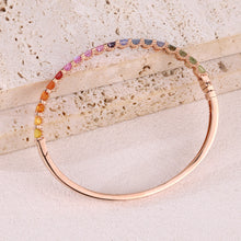 Load image into Gallery viewer, "Princess Combination" Luna Nuova 18K natural sapphire and diamond bracelet