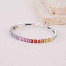 Load image into Gallery viewer, "Princess Combination" Luna Nuova 18K natural sapphire and diamond bracelet