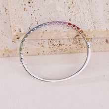 Load image into Gallery viewer, "Princess Combination" Luna Nuova 18K natural sapphire and diamond bracelet