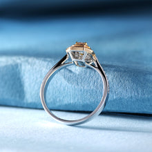 Load image into Gallery viewer, 18K natural pear-shaped diamond ring