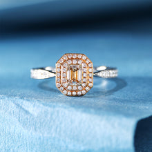 Load image into Gallery viewer, 18K natural pear-shaped diamond ring