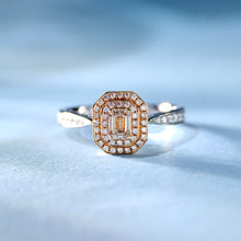 Load image into Gallery viewer, 18K natural pear-shaped diamond ring