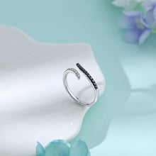 Load image into Gallery viewer, "Simple Lines" 18K natural semi-precious stone/sapphire diamond ring