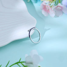 將圖片載入圖庫檢視器 「簡約線條」18K鑲天然半寶石/藍寶石/鑽石戒指