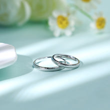 Load image into Gallery viewer, "Couple Ring" 18K rotatable custom-engraved couple diamond ring