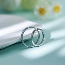 Load image into Gallery viewer, "Couple Ring" 18K rotatable custom-engraved couple diamond ring