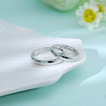 Load image into Gallery viewer, "Couple Ring" 18K rotatable custom-engraved couple diamond ring