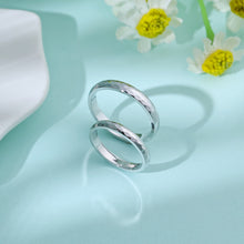 Load image into Gallery viewer, "Couple Ring" 18K rotatable custom-engraved couple diamond ring