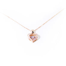 Load image into Gallery viewer, Flashing Heartbeat 18K/750 Natural Diamond Pendant