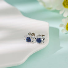 Load image into Gallery viewer, "Snowy Mountains and Green Hills" 18K emerald and diamond earrings