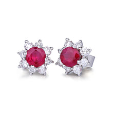 Load image into Gallery viewer, "Snowy Mountains and Green Hills" 18K emerald and diamond earrings