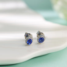 Load image into Gallery viewer, "Snowy Mountains and Green Hills" 18K emerald and diamond earrings