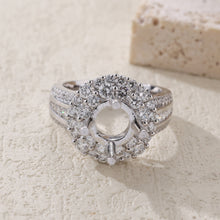 Load image into Gallery viewer, "Couple Ring" 18K rotatable custom-engraved couple diamond ring