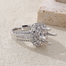 Load image into Gallery viewer, "Couple Ring" 18K rotatable custom-engraved couple diamond ring
