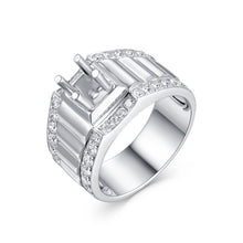 Load image into Gallery viewer, "Couple Ring" 18K rotatable custom-engraved couple diamond ring