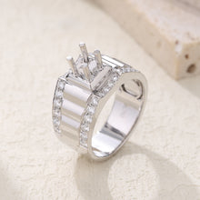Load image into Gallery viewer, "Couple Ring" 18K rotatable custom-engraved couple diamond ring