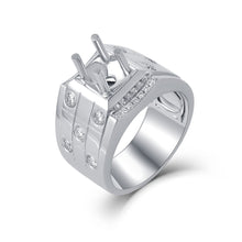 Load image into Gallery viewer, "Couple Ring" 18K rotatable custom-engraved couple diamond ring