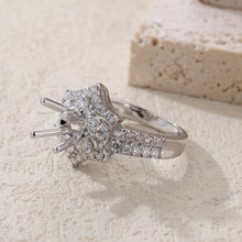 Load image into Gallery viewer, "Couple Ring" 18K rotatable custom-engraved couple diamond ring