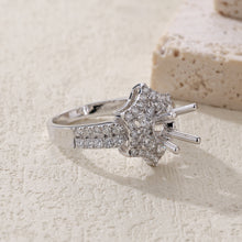 Load image into Gallery viewer, "Couple Ring" 18K rotatable custom-engraved couple diamond ring
