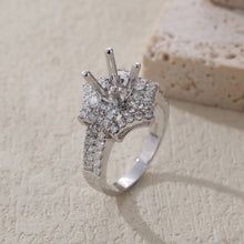 Load image into Gallery viewer, "Couple Ring" 18K rotatable custom-engraved couple diamond ring