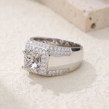 Load image into Gallery viewer, "Couple Ring" 18K rotatable custom-engraved couple diamond ring