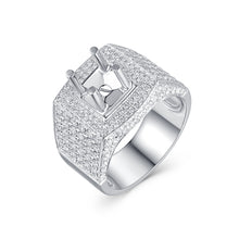 Load image into Gallery viewer, "Couple Ring" 18K rotatable custom-engraved couple diamond ring
