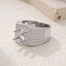 Load image into Gallery viewer, "Couple Ring" 18K rotatable custom-engraved couple diamond ring