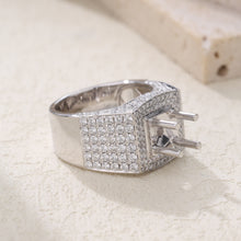 Load image into Gallery viewer, "Couple Ring" 18K rotatable custom-engraved couple diamond ring