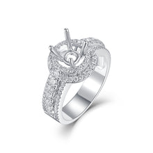 Load image into Gallery viewer, "Couple Ring" 18K rotatable custom-engraved couple diamond ring