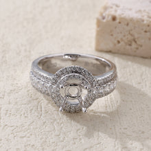 Load image into Gallery viewer, "Couple Ring" 18K rotatable custom-engraved couple diamond ring