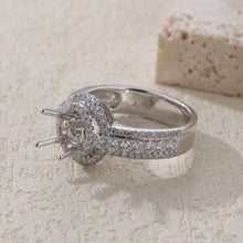 Load image into Gallery viewer, "Couple Ring" 18K rotatable custom-engraved couple diamond ring