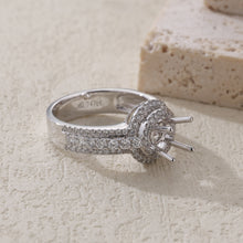 Load image into Gallery viewer, "Couple Ring" 18K rotatable custom-engraved couple diamond ring