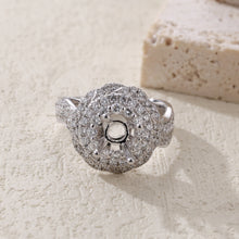 Load image into Gallery viewer, "Couple Ring" 18K rotatable custom-engraved couple diamond ring