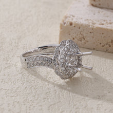 Load image into Gallery viewer, "Couple Ring" 18K rotatable custom-engraved couple diamond ring