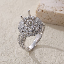 Load image into Gallery viewer, "Couple Ring" 18K rotatable custom-engraved couple diamond ring