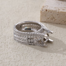 Load image into Gallery viewer, "Couple Ring" 18K rotatable custom-engraved couple diamond ring