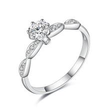Load image into Gallery viewer, 18K natural pear-shaped diamond ring