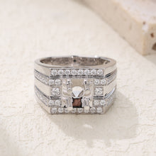 Load image into Gallery viewer, "Couple Ring" 18K rotatable custom-engraved couple diamond ring