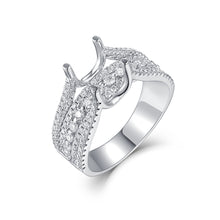 Load image into Gallery viewer, "Couple Ring" 18K rotatable custom-engraved couple diamond ring