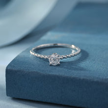 Load image into Gallery viewer, 18K natural pear-shaped diamond ring