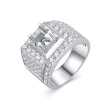Load image into Gallery viewer, "Couple Ring" 18K rotatable custom-engraved couple diamond ring