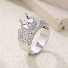 Load image into Gallery viewer, "Couple Ring" 18K rotatable custom-engraved couple diamond ring
