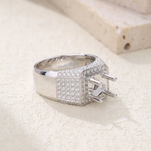Load image into Gallery viewer, "Couple Ring" 18K rotatable custom-engraved couple diamond ring